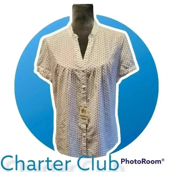 Charter Club Blouse 14 NWT - Picture 1 of 4